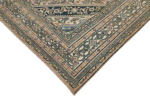Persian Bej Klasik Yün Pamuk El Dokuma Halısı 206x301 Agacan