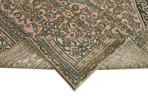 Persian Bej Klasik Yün Pamuk El Dokuma Halısı 206x301 Agacan