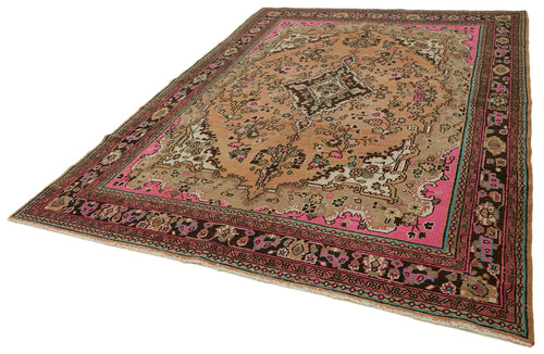 Persian Bej Klasik Yün Pamuk El Dokuma Halısı 213x315 Agacan