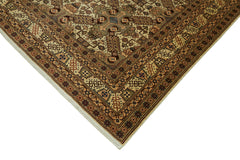 Persian Bej Klasik Yün Pamuk El Dokuma Halısı 262x398 Agacan