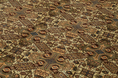 Persian Bej Klasik Yün Pamuk El Dokuma Halısı 262x398 Agacan