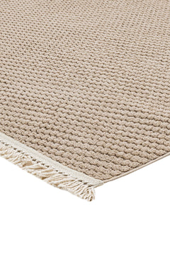 Radiance Kahverengi Çizgili Polyester Makine Alan Halısı Luxess