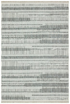 Lafayette Gri Geometrik Polyester Makine Halısı Apex