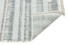 Lafayette Gri Geometrik Polyester Makine Halısı Apex