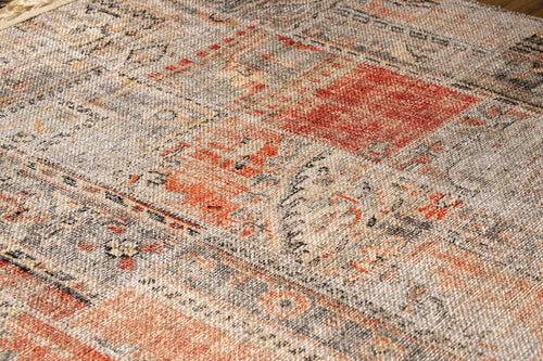 Brezice Kahverengi Patchwork Pamuk ve Şönil Dijital Baskı Halı Pia Monte