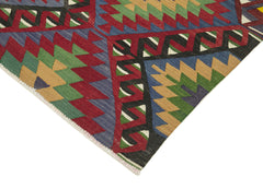 Anatolian Kilim Kırmızı Geometrik Pamuk Yün El Dokuma Halısı 175x310 - El Dokuma - HALI.NET