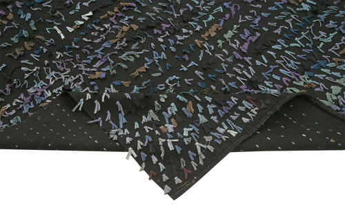 Anatolian Kilim Mavi Çizgili Pamuk Yün El Dokuma Halısı 158x210 - El Dokuma - HALI.NET
