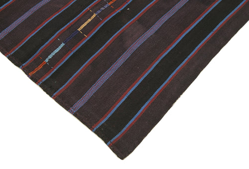 Anatolian Kilim Mor Çizgili Pamuk Yün El Dokuma Halısı 206x242 - El Dokuma - HALI.NET
