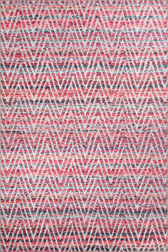 Caluire-et-Cuire Pembe Geometrik Pamuk Dijital Baskı Dekoratif Halı Artloop