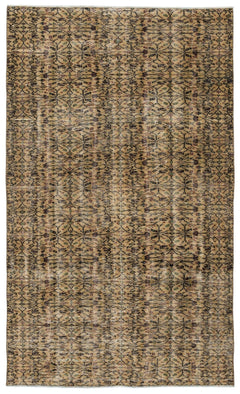 Atina 10289 Bej Eskitme Yün El Dokuma Halısı 160 x 277 - El Dokuma - HALI.NET