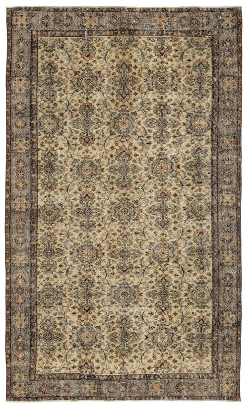 Atina 12971 Bej Eskitme Yün El Dokuma Halısı 170 x 287 - El Dokuma - HALI.NET