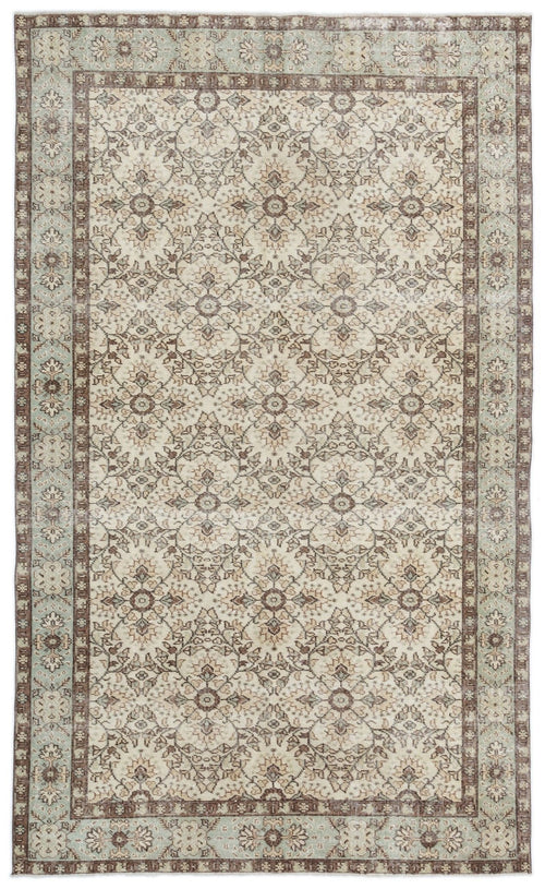 Atina 15610 Bej Eskitme Yün El Dokuma Halısı 170 x 290 - El Dokuma - HALI.NET
