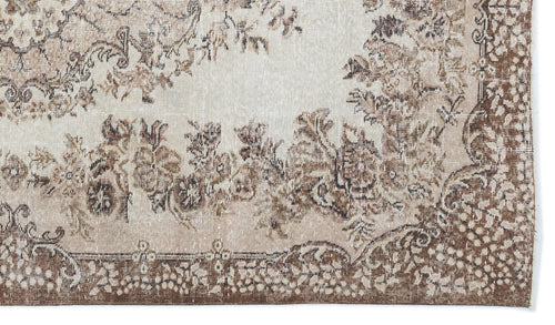Atina 15907 Bej Eskitme Yün El Dokuma Halısı 170 x 291 - El Dokuma - HALI.NET
