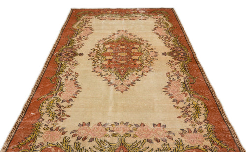 Atina 17262 Bej Eskitme Yün El Dokuma Halısı 172 x 306 - El Dokuma - HALI.NET