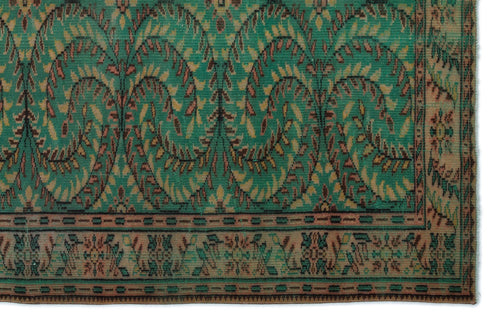 Atina 17977 Yeşil Eskitme Yün El Dokuma Halısı 175 x 274 - El Dokuma - HALI.NET