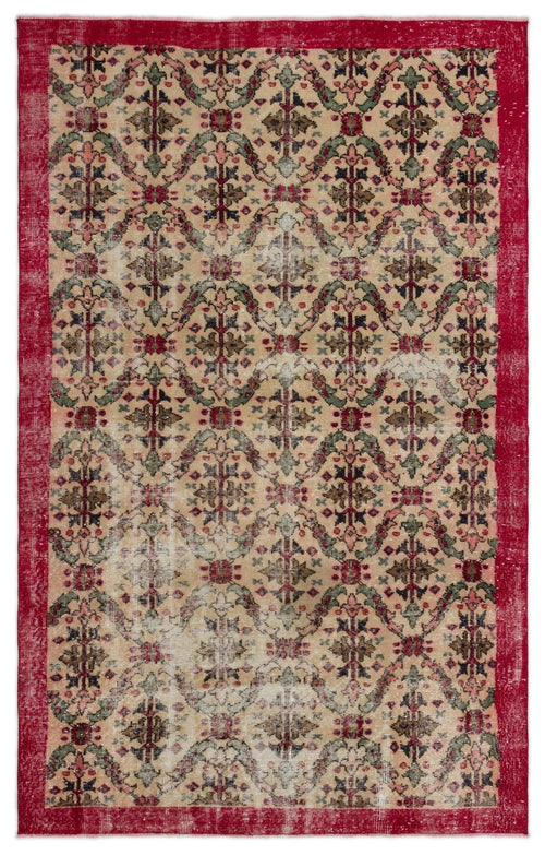 Atina 18338 Bej Eskitme Yün El Dokuma Halısı 160 x 260 - El Dokuma - HALI.NET