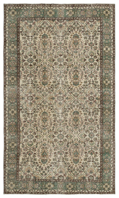 Atina 18427 Bej Eskitme Yün El Dokuma Halısı 162 x 276 - El Dokuma - HALI.NET