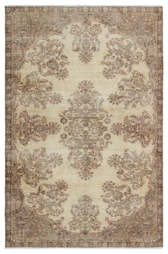 Atina 19258 Bej Eskitme Yün El Dokuma Halısı 196 x 300 - El Dokuma - HALI.NET