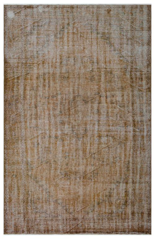 Atina 23809 Kahverengi Eskitme Yün El Dokuma Halısı 188 x 290 - El Dokuma - HALI.NET