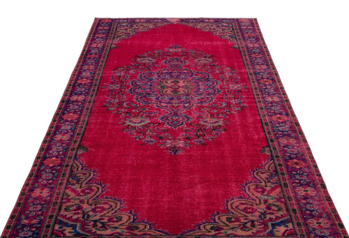 Atina 26919 Kırmızı Eskitme Yün El Dokuma Halısı 170 x 285 - El Dokuma - HALI.NET