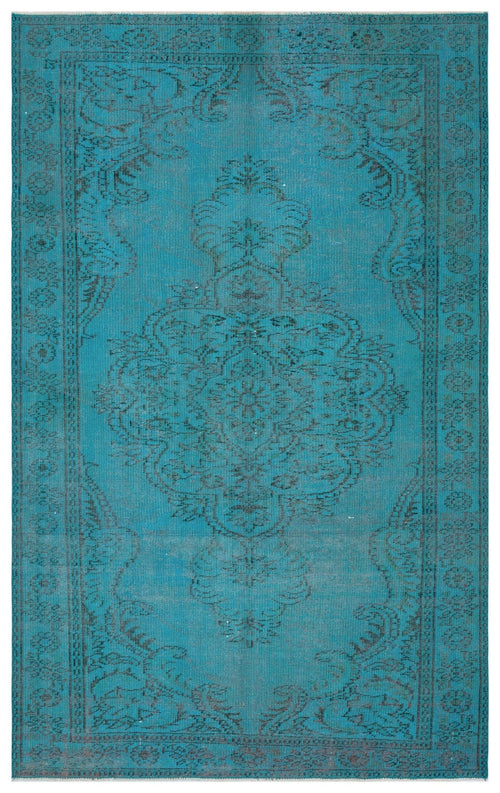 Atina 28732 Turkuaz Eskitme Yün El Dokuma Halısı 167 x 268 - El Dokuma - HALI.NET