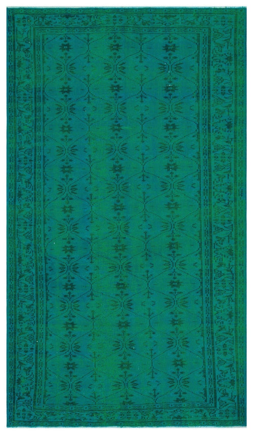 Atina 31036 Turkuaz Eskitme Yün El Dokuma Halısı 154 x 261 - El Dokuma - HALI.NET