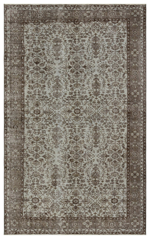 Atina 34264 Gri Eskitme Yün El Dokuma Halısı 171 x 270 - El Dokuma - HALI.NET