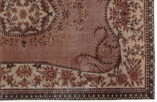 Atina 5586 Kahverengi Eskitme Yün El Dokuma Halısı 160 x 257 - El Dokuma - HALI.NET
